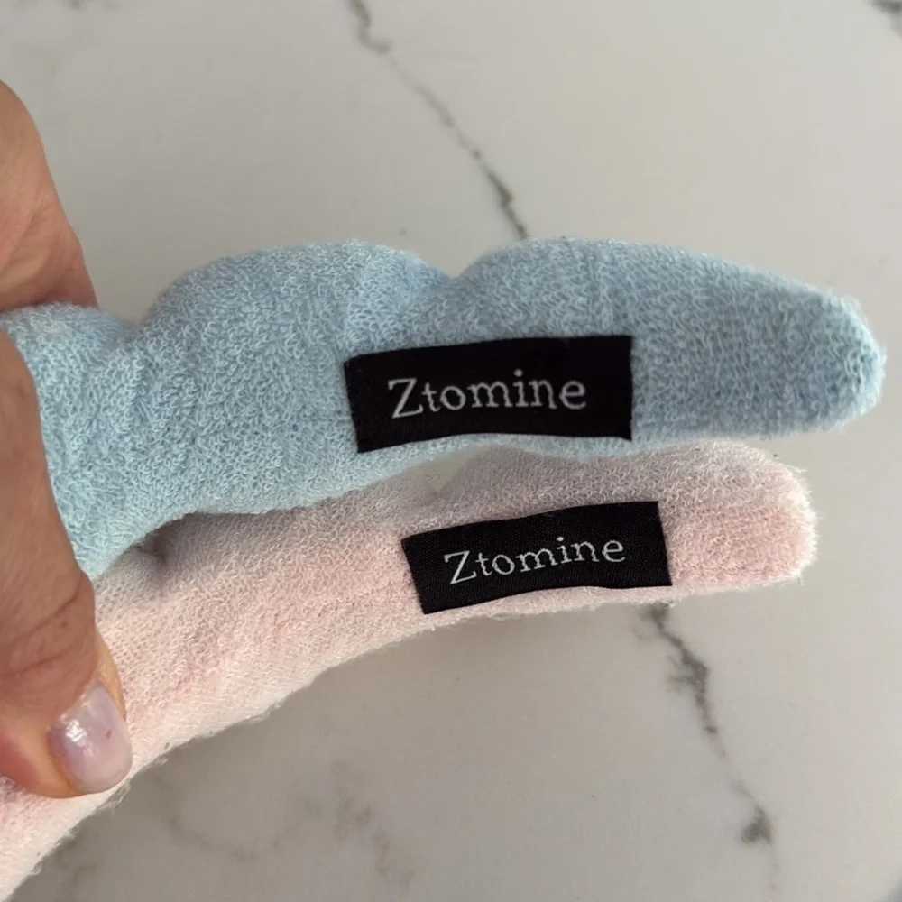 Pastel Blue and Pink Headbands (2)